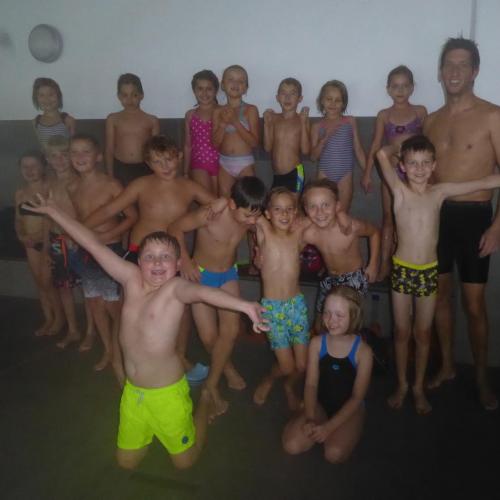 Schwimmgruppe mit Gerry Geisler