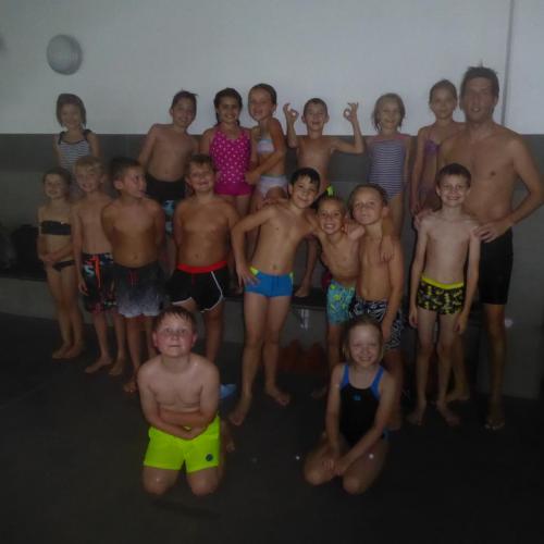 Schwimmgruppe mit Gerry Geisler
